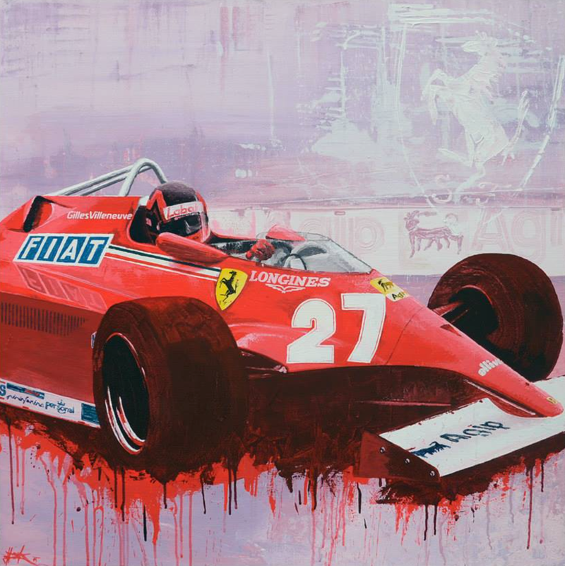 Illustration for article titled The most iconic race cars in history captured in beautiful paintings